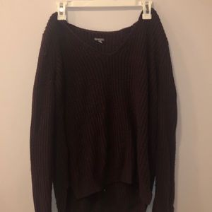 Burgundy sweater